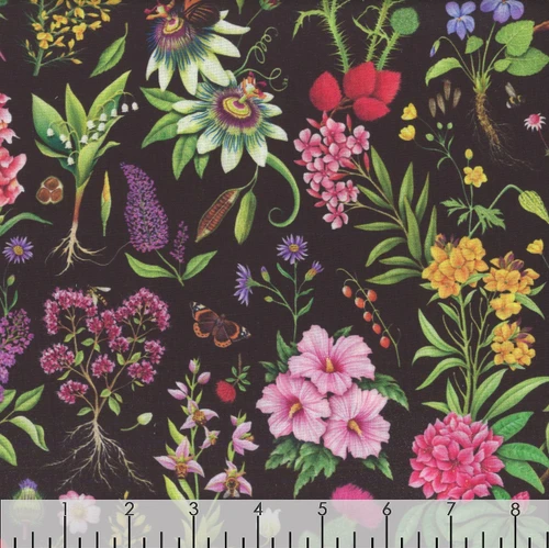 Timeless Treasures Fabrics Paradise Island Hibiscus Multi